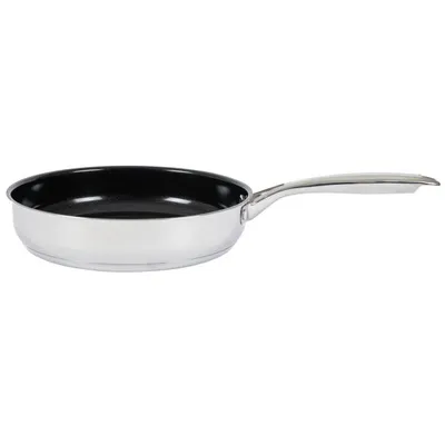 Produktbild von Bratpfanne Edelstahl 28 cm Induktion Keramikbeschichtung Pfanne beschichtet