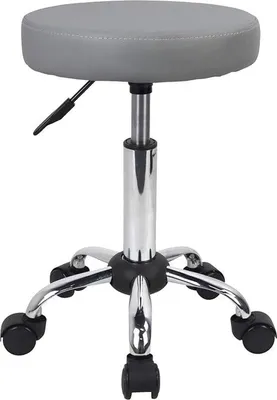 Produktbild von Famanu Rollhocker mit Fußstütze - Höhenverstellbar, 33 cm Sitzfläche
