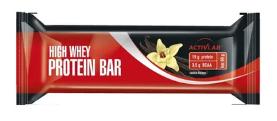 Imagen del producto de Barrita de proteína de suero de leche de alta calidad, sabor vainilla, 80g - ¡Larga duración!