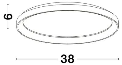 Produktbild von Nova Luce PERTINO LED Deckenleuchte Schwarz 30W Warmweiss 6x38cm dimmbar 9853672