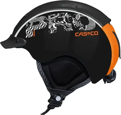 Produktbild von Skihelm CASCO Mini Pro schwarz-orange Schwarz 51-55 cm