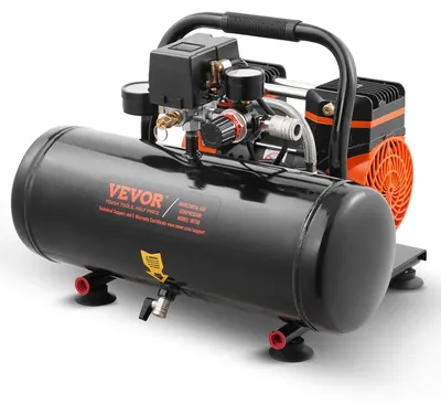 Productafbeelding van Luchtcompressor 8 Liter - 860W - 8 Bar - Olievrije Perslucht Pomp - 120 PSI