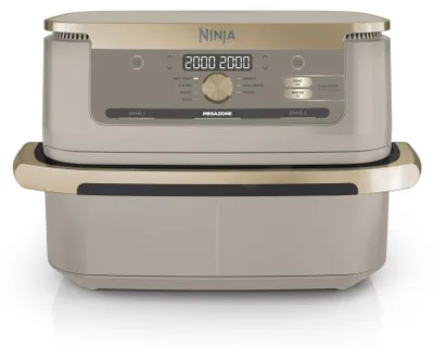 Produktbild von Ninja Foodi FlexDrawer Heißluftfritteuse, Dual Zone, Stone Gold AF500EUSD