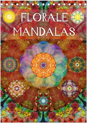 Produktbild von FLORALE MANDALAS (Tischkalender 2025 DIN A5 hoch), CALVENDO Monatskalender