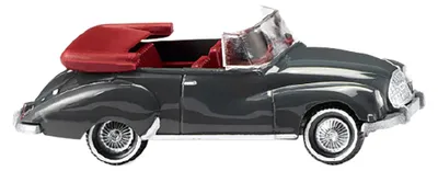 Immagine prodotto di Wiking 012503 H0 DKW Cabrio con tettuccio aperto - grigio ferro, scala HO 1:87