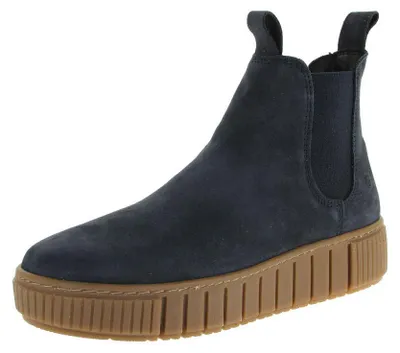 Produktbild von Tamaris Damen Chelseaboots Leder Navy Gr. 37 mit 3,5 cm Absatz