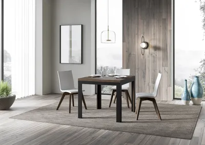 Zdjęcie produktu dla ITAMOBY - Stół rozkładany jak książka 90/180x90 cm Linea Libra orzech rama w kolorze antracytu
