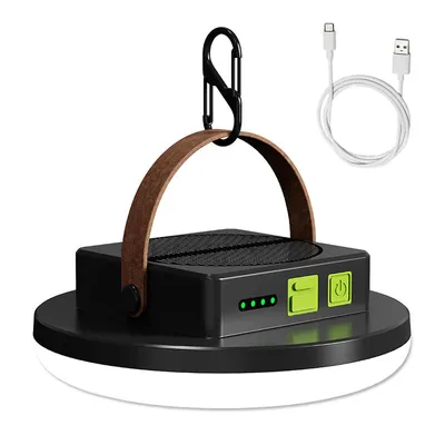 Produktbild von Solar Campinglaterne, Wiederaufladbar Campinglampe,4 Leuchtmodi,haengende solarbetriebene Aussenleuchten,wasserdicht