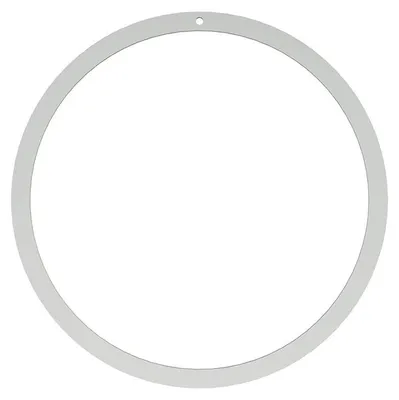 Kranz aus Edelstahl, 20 cm, handgefertigt, poliert