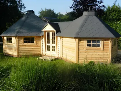 Obrázek produktu pro Hut House Double Grillkota Gazebo Camping Houses Mountain Hut Huts