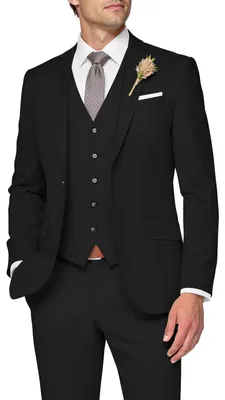 Immagine prodotto di Completo da uomo SPTALLFITJSV, composto da 3 pezzi, taglio slim fit, ideale per matrimoni