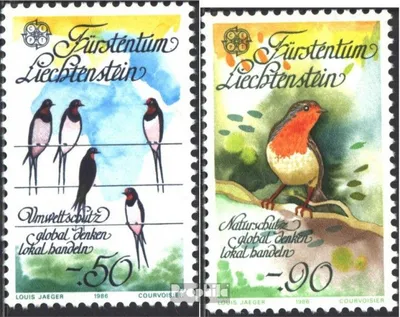 Produktbild von Briefmarken Liechtenstein 1986 Mi 893-894 (kompl.Ausg.) postfrisch Naturschutz