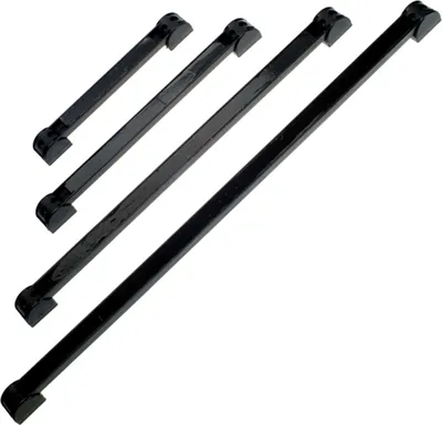 Image de 4 x Rail magnétique extra fort avec support 200 300 460 600 mm NOIR