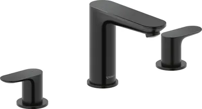 Immagine prodotto di Wave Duravit, robinetterie de lavabo à 3 trous, saillie 129 mm, avec garniture découlement, WA1060005046, WA1060005046