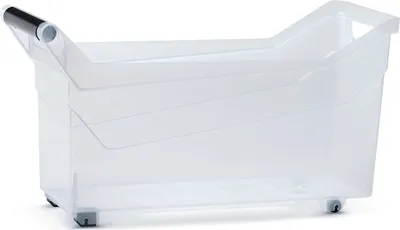 Produktbild von nabbi Kunststoff-Aufbewahrungsbox auf Rädern NUK4L 17 l – transparent