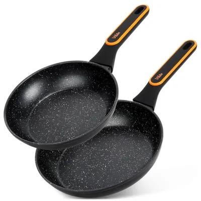 Image de Vilde | Poêles 2 pcs - Ø 20/24 cm - Aluminium - Antiadhésif - TERRUNA