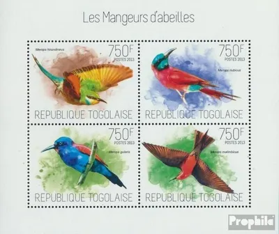 Produktbild von Briefmarken Togo 2013 Mi 5321-5324 Kleinbogen (kompl. Ausgabe) postfrisch Vögel
