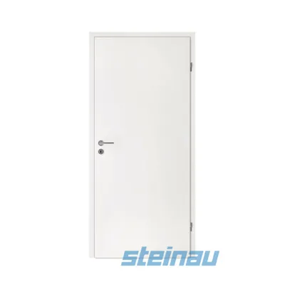 Produktbild von Steinau Zimmertür Durat Basic 735x2110mm weiß DIN Rechts, Komplett-Set mit Zarge und Drückergarnitur