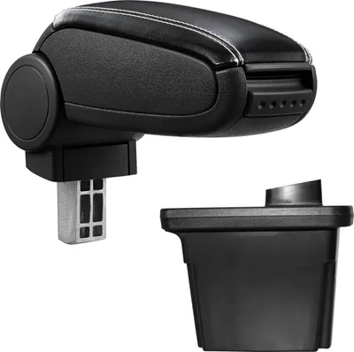 Produktbild von Armlehne Mittelarmlehne Leder Bezug Schwarz / Weiß für Hyundai i30 2007-2012
