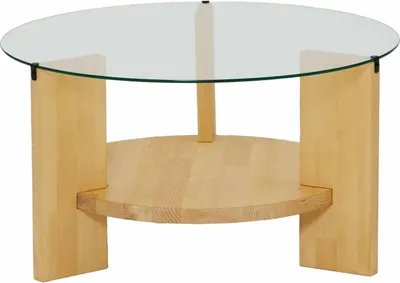 Produktbild von Dmora Couchtisch Alnitak 75x75x40 cm Braun mit Magazinablage