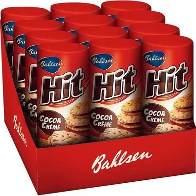 Produktbild von Bahlsen Hit Cocoa Creme Doppelkeks mit Kakao Creme Füllung 134g