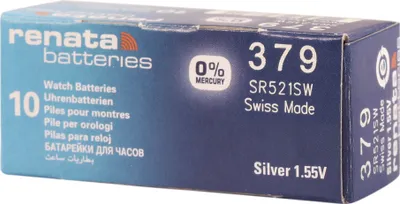 Produktbild von RENATA Silberoxid-Knopfzellen, 0% Quecksilber, 10 Stk., R301-R399