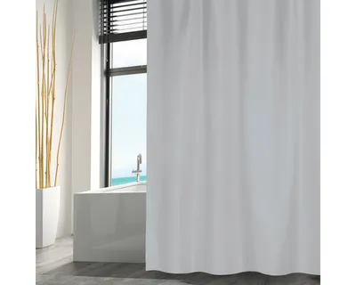 Produktbild von Duschvorhang MSV Textil 180 x 200 cm lightgrey
