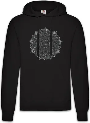 Produktbild von Urban Backwoods Mandala I, Herren Hoodie, Farbe: Schwarz, Größe: 5XL