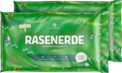 Produktbild von Rasenerde Wundergarten mit Pflanzenkohle 2x35 L