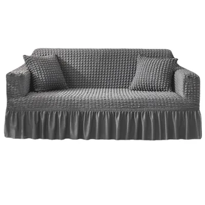 Imagen del producto de Funda para sofá cómoda y elegante: proteja su sofá y transforme su salón. Talla S, 90-140 cm, color gris
