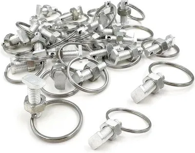 Produktbild von 20 Stück Haken- und Schraubmuttern für Gewächshäuser – ideal für Kletterpflanzen