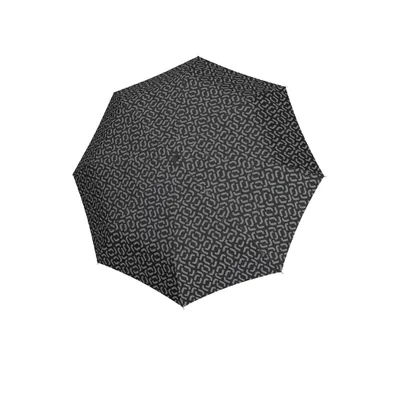 Produktbild von reisenthel umbrella pocket duomatic, Regenschirm, Knirps, Regen Schirm, Taschenschirm, Polyestergewebe, Signature Black, RR7054
