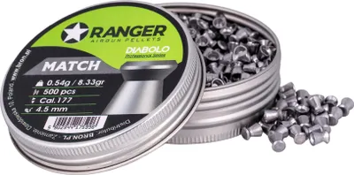 Produktbild von 4,5 mm RANGER Diabolo Professional Match Flachkugeln, 500 Stück, 0,54 g