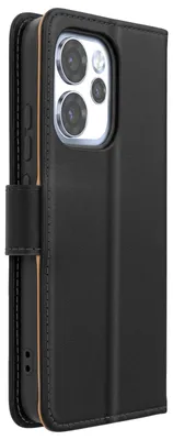 Produktbild von Avizar, Klapphülle für Oppo Reno 15 Pro aus Echtem Leder mit Standfunktion, Schwarz