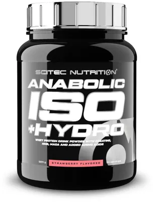 Immagine prodotto di Scitec Nutrition Anabolic Iso+Hydro 920 g fragola / Isolati del siero di latte / Gustose proteine del siero di latte a base di isolato e isolato idrolizzato