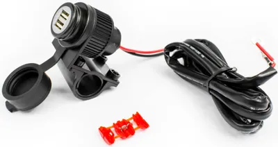 Image de Prise Midland Duo USB, voiture, moto, bateau avec protection contre la décharge