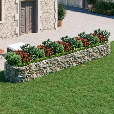 Obrázok produktu pre vidaXL Gabionové zvýšené lôžko z pozinkovaného železa 500x100x50 cm