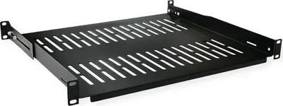 Produktbild von VALUE 19-Zoll-Geräteträger, 485 x 400mm, max. 25kg, schwarz