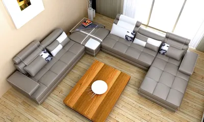 Obrázok produktu pre Rohová Pohovka V Tvare U 278 x 353 x 178 x 94 cm