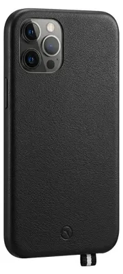 Image de ARTEFAKT, Etui pour Apple iPhone 12 / 12 Pro en cuir Elysée, Noir