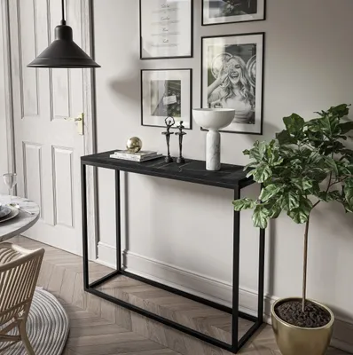 Obrázek produktu pro Konsolentisch MODERN GRIGIA 100 cm Schwarz / šedý kámen schwarz