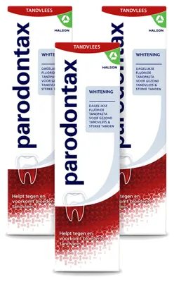 Image de 3 tubes de dentifrice blanchissant Parodontax - 75 ml - Pack avantage - 3 pièces