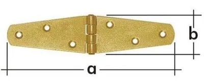 Zdjęcie produktu dla Zawias trójkątny. ZTS250 DMX, 250x45x2,0mm ocynk galwaniczny / opakowanie 1 szt.
