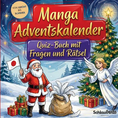 Produktbild von Manga-Adventskalender: Quiz-Buch mit Fragen und Rätsel