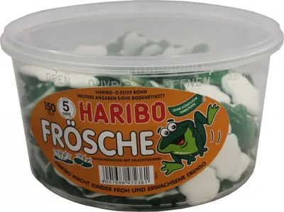 Image de Haribo - Grenouilles Quaxi 150 pcs. DOSE