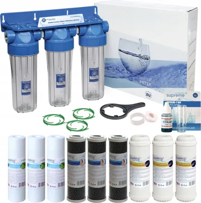 Immagine prodotto di filtro per acqua potabile a 3 stadi da sottolavello Sistema di filtraggio per acqua domestica Sistema di filtraggio - Per 6 mesi di acqua potabile