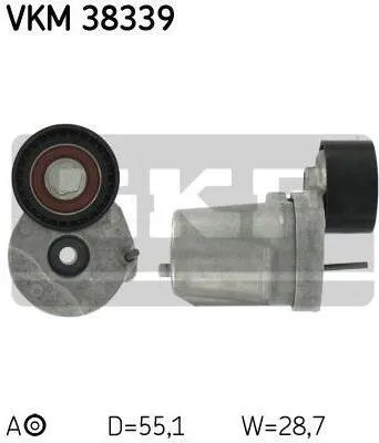 Produktbild von SKF Spannrolle für Keilrippenriemen für BMW E81 E87 E88 E82 E91 E92