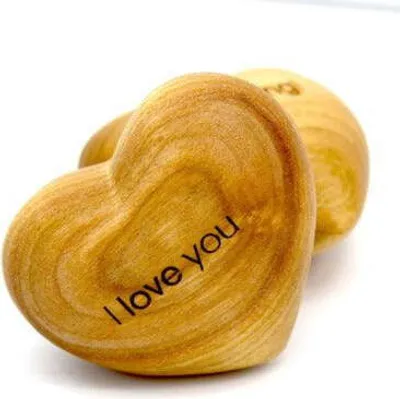Produktbild von Holzherz \'I love you!\'