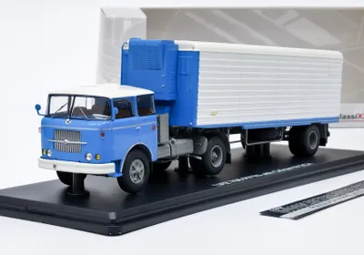 Zdjęcie produktu dla LIAZ 706 RTTN z przyczepą - niebiesko-biały Premium ClassiXXs 1:43