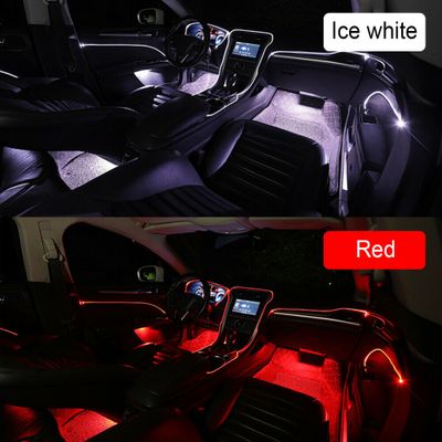 LED-Auto-Innenbeleuchtung – Auto-Innenbeleuchtung Trongle, 48 LED-Auto-Streifenlichter  mit drahtloser Fernbedienung, verbesserte wasserdichte mehrfarbige